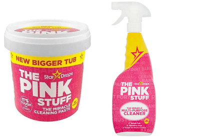 2er Set The Pink STUFF Dosen Wunder-Reinigung Paste & Spray Miracle Cleaning