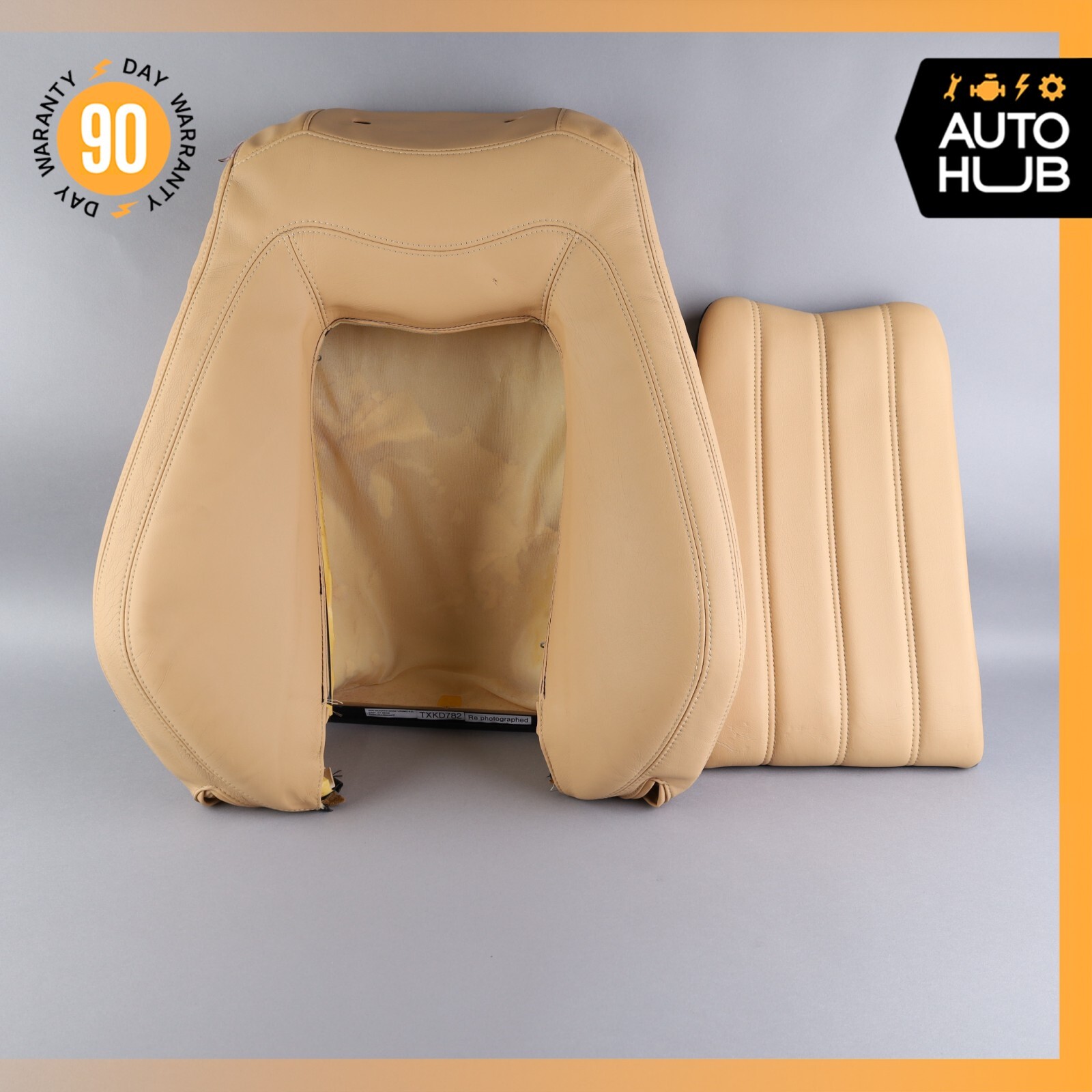 08-12 Maserati GranTurismo M145 Front Right Top Upper Seat Cushion Beige OEM