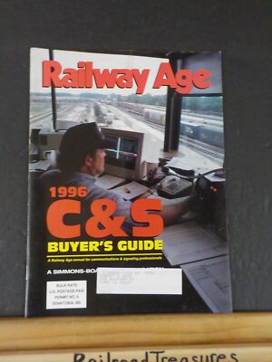 Railway Age 1996 C&S Buyers Guide Signaling and Traffic Control Advanced Train
