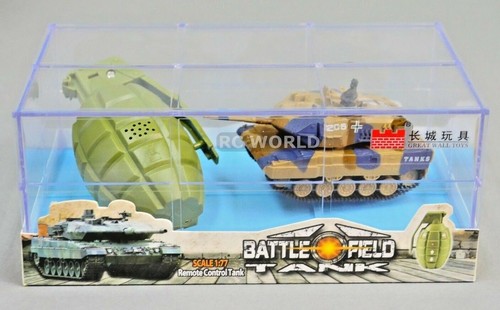 RC Micro TANK Mini Radio Control GERMAN LEOPARD 2A6 TANK W/ Sounds 2.4GHz -TAN