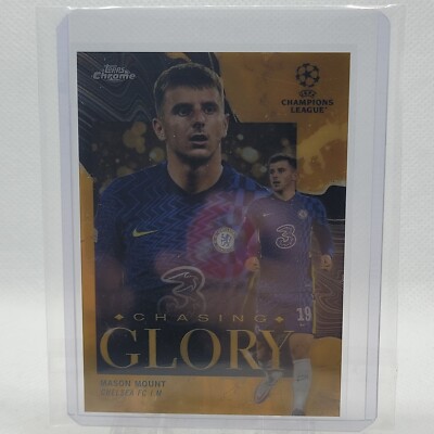 2021-22 Topps Chrome UCL Mason Mount Chaing Glory Gold Lava