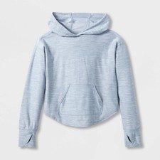 Girls' Soft Gym Hoodie - All in Motion Gray XS 4/5