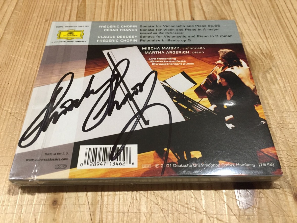 Signed by MISCHA MAISKY Live in Japan w/ Martha Argerich