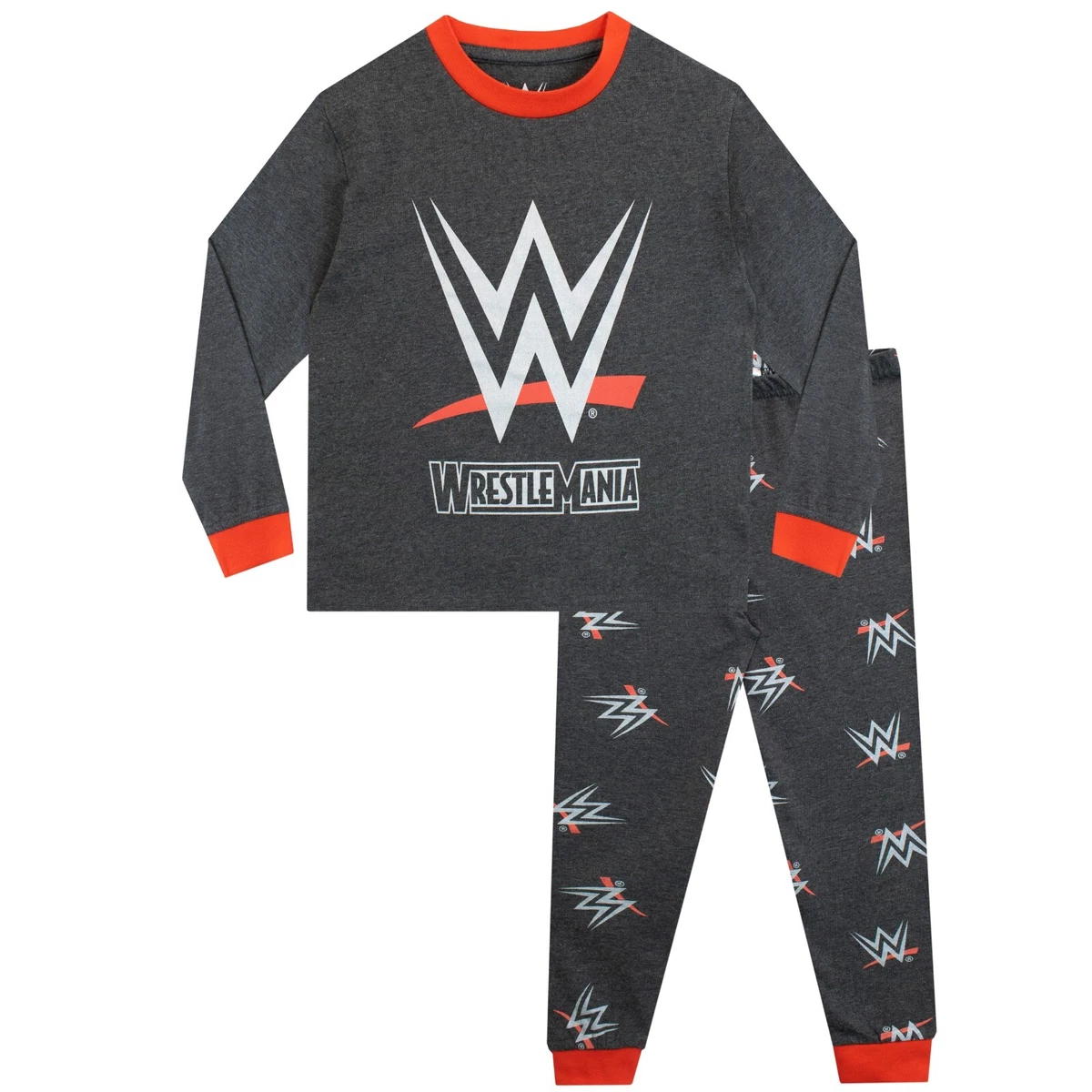 WWE Pyjamas Kids Boys 4 5 6 7 8 9 10 11 12 13 Years Pyjama Set PJs