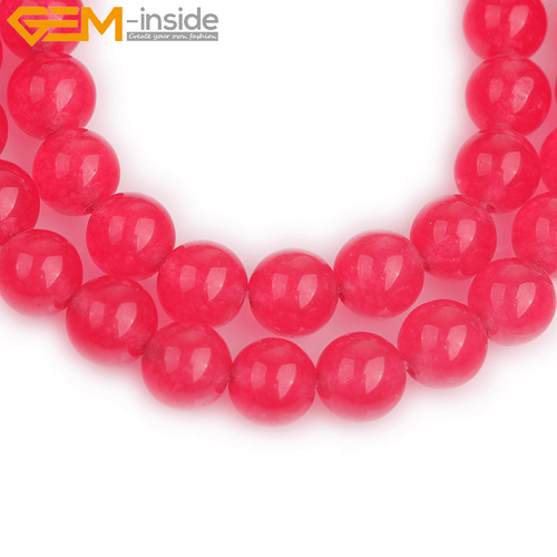 4mm 6mm 8mm 10mm 12mm 14mm Plum Jade Gemstone Round Beads For Jewelry Making 15" - Picture 29 of 49