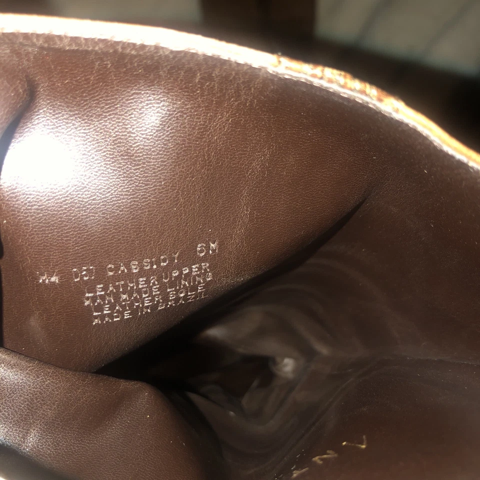 Botas Antonio Melani CASSIDY ROSS Talla 6M Calce Guante Floral Cuero Tooled Foto 4 de 4