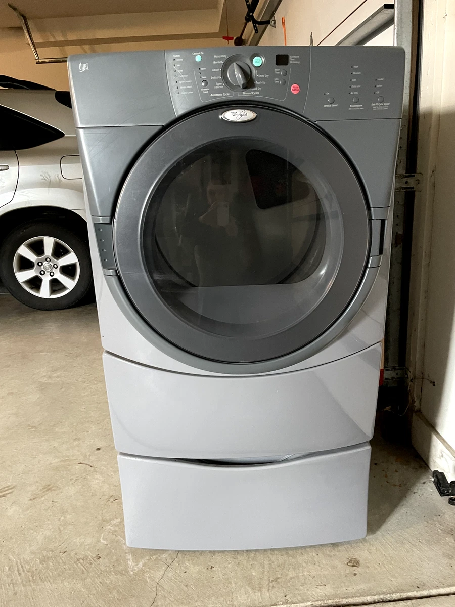 Whirlpool Duet Electronic Gas Dryer Pedestal w storage