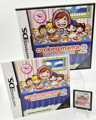 Cooking Mama 2: Dinner With Friends (Nintendo DS, 2007) Auth., Tested & Complete