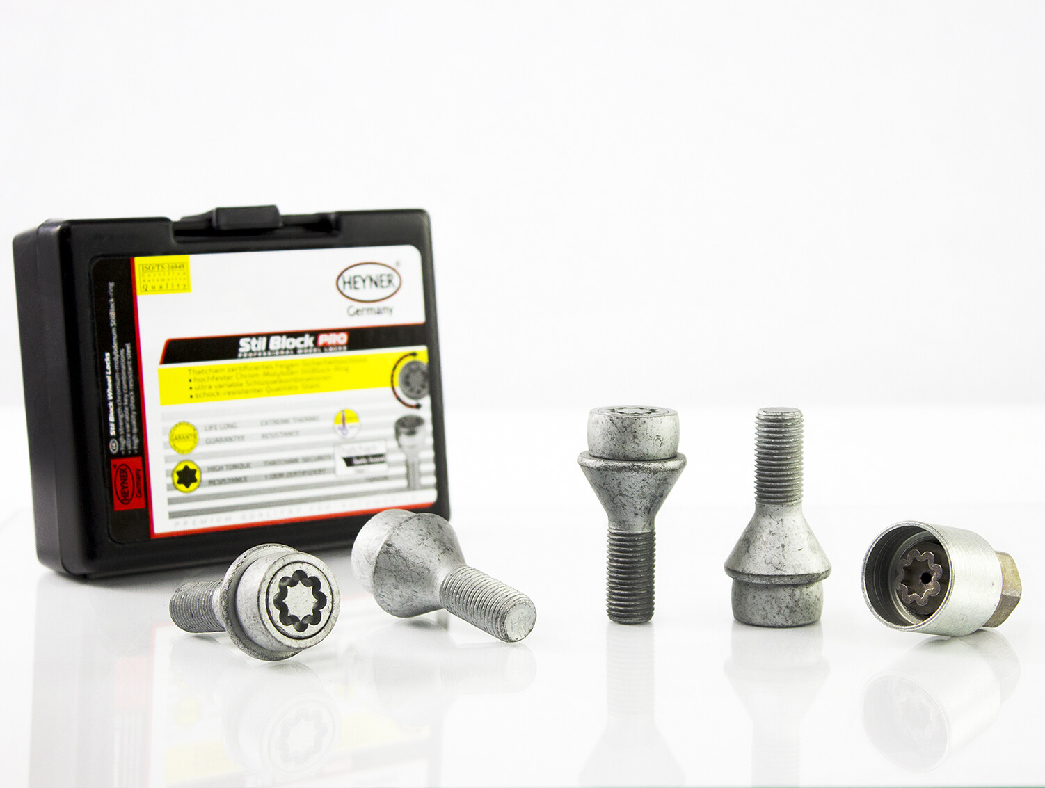 Fits Fiat Ducato M16 Thread Wheel Locking Security Bolts And Key Kit