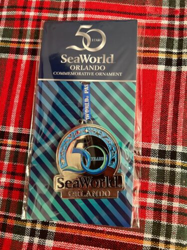 Sea World Orlando Passholder 50 Years Ornament-New 2023 - Picture 1 of 2