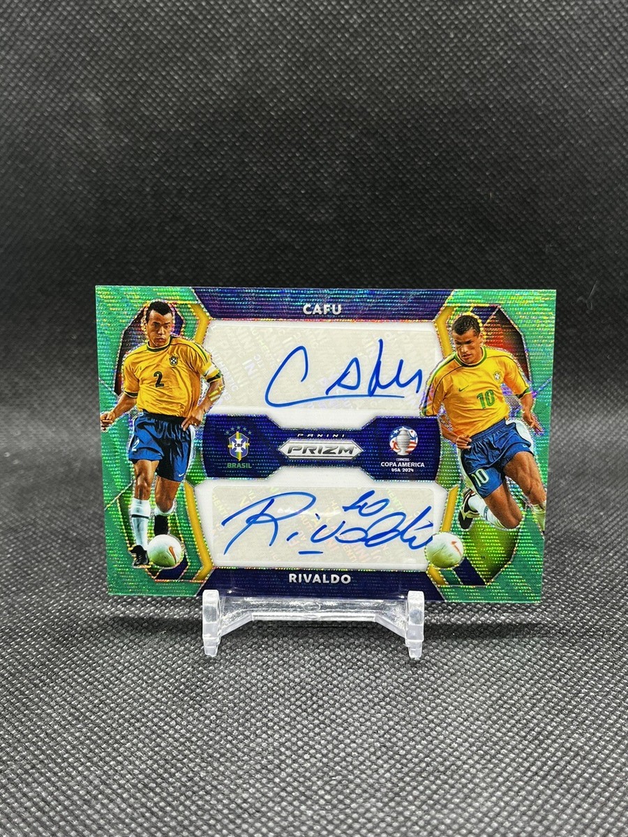 2024 Prizm Copa America Dual Signatures #10 Cafu Rivaldo AUTO 