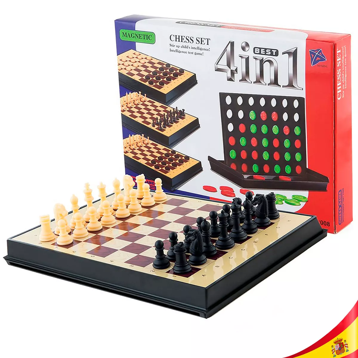 CHESS AND CHECKERS GAME TABLE SET