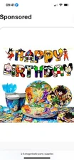 Dragon Ball Z Birthday Party Decoration Tableware Set Table Cloth Banner Plates