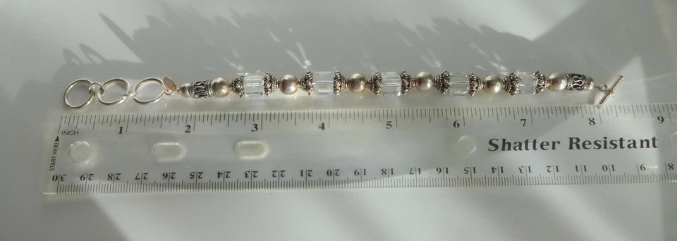 Silpada серебро граненые кристаллы ссылка браслет розничной $299 РЕДКАЯ - Изображение 4 из 4