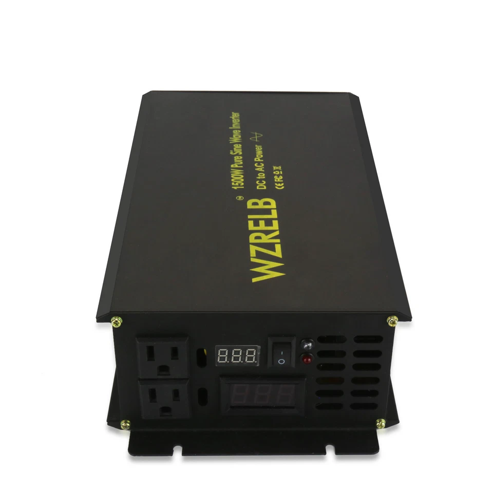 1500W 12/24/48V DC to 120/220V AC Pure Sine Wave Inverter Car/Home solar Power - Image 3 of 4