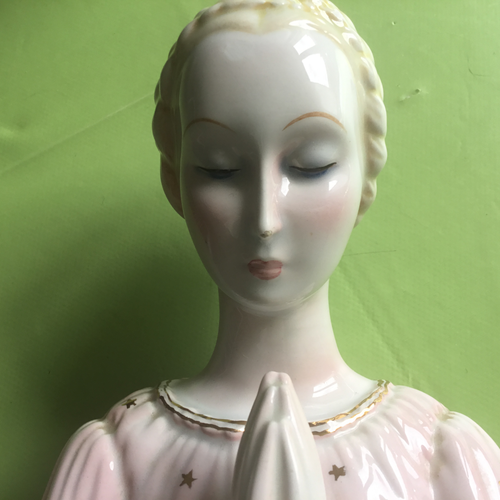 Ronzan donna in preghiera in ceramica perfetta - Foto 3 di 5
