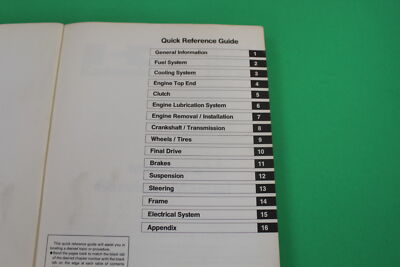 NOS Kawasaki Service Manual ZX ZX600 ZX500 Ninja ZX-6 ZZ-R600