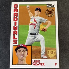 2019 Luke Weaver #'d/150 Gold Foil - Topps 1984 150th Anniversary #T84-13