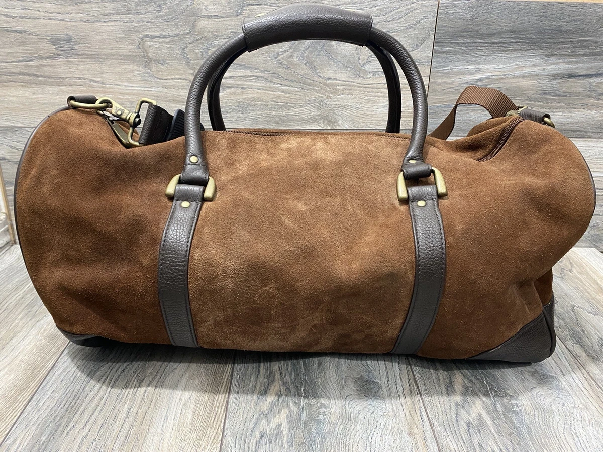 Marlboro Real Leather Rugged Duffle Bag In Brown | Large | eBay