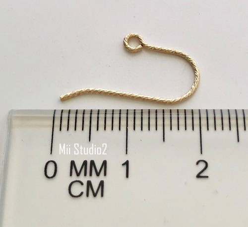 20pcs Sparkle French Ear Wire 14k Gold Filled Earring E61g - Picture 3 of 3