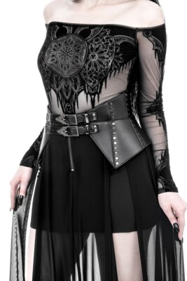 Restyle Gothic Waist Belt - Cathedralis - Witchy Gothic Fashion Corset Belt