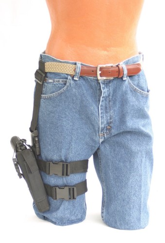 TACTICAL DROP LEG THIGH HOLSTER WITH MAGAZINE CARRIER- Choose Your Gun - Picture 2 of 2
