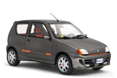 Miniature Laudoracing-Models 1/18 – Fiat Seicento Sporting Abarth 1998 – Noire – Résine