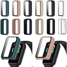 Tempered Glass Screen Protector Cover for Amazfit Band 7 Smart Watch Case Shell