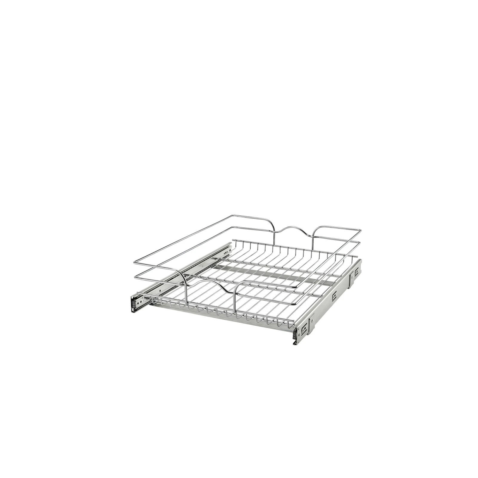 Rev-A-Shelf 18" Pullout Wire Basket Organizer Chrome 22" SLIDES 5WB1-1822CR-1
