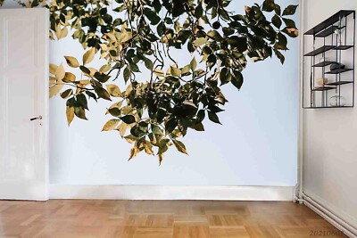 3D Plant Leaves Self-adhesive Removable Wallpaper Murals