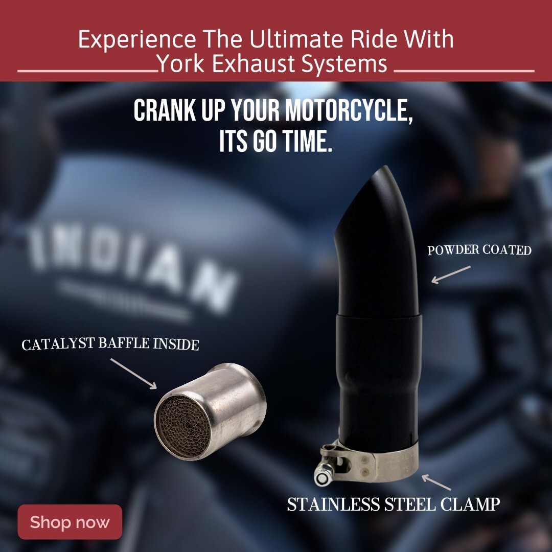 YORK EXHAUST 2015-2024 Indian Scout Sixty Rogue Bobber