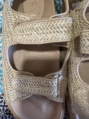 sportsgirl Raffia Sandals Blaire Size 9 - Picture 3 of 8