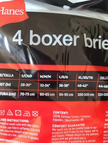 Supreme®/Hanes® Boxer Briefs Med. (4 Pack) (*New) - Picture 5 of 6