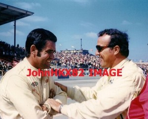Vintage AJ Foyt, Al Unser, Sr.  Indy 500 Photo - Now 8 Indy 500 Wins..