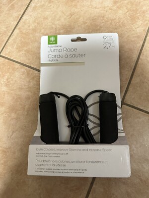 Gaiam Adjustable 9 feet Jump Rope Tangle Free Vinyl Foam Handles | eBay