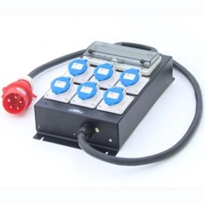 32A 380V Input CEE Output Power Distro Box Electrical Power Box for Stage