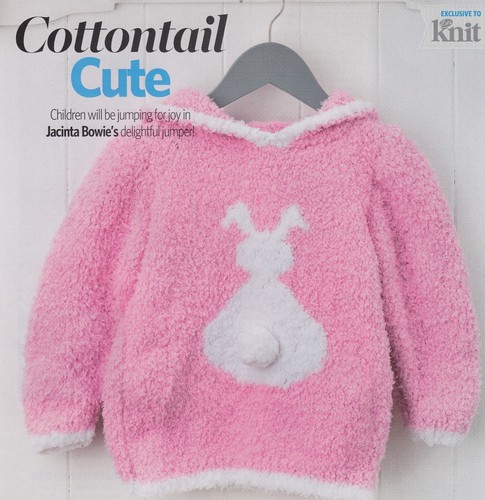 BABY'S DINOSAUR HOODIE & TODDLER/CHILD'S RABBIT HOODIE JUMPER~MAGAZINE EXTRACTS - Picture 3 of 3