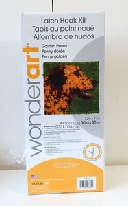 Wonderart Golden Penny Latch Hook Kit - New