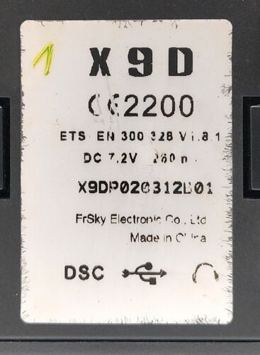 FrSky X9D CE2200 ETS EN 300 328 V1.8.1 Radio Transmitter - Picture 10 of 16