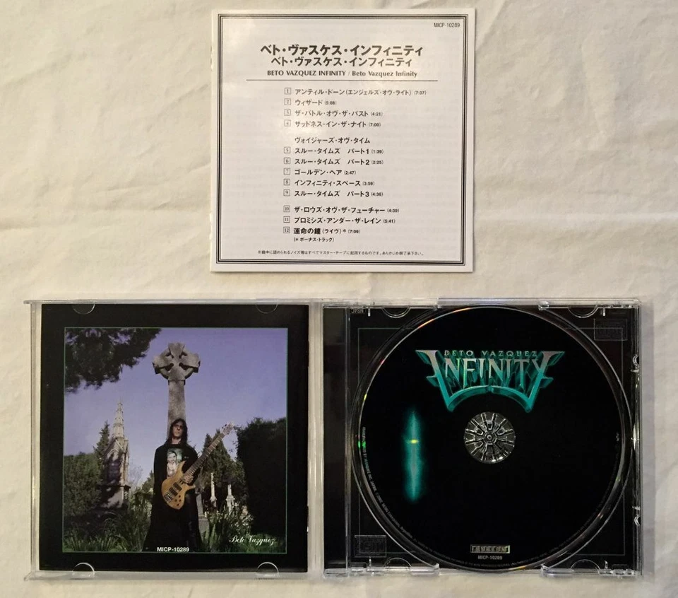 Beto Vasquez Infinity + 1 Bonus Trk (Japan CD w/OBI - Signed by Tarja) Nightwish — 第 3/4 张图片