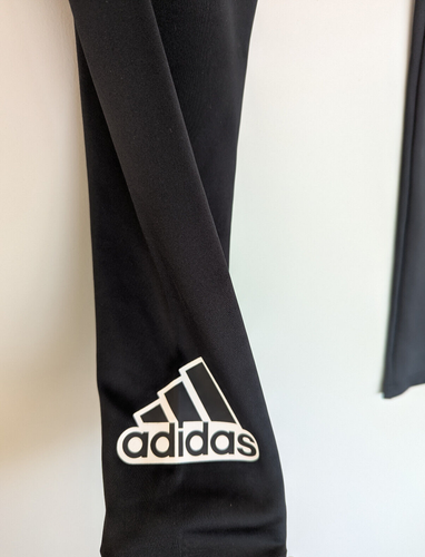 ADIDAS Womens Activewear Pants Sz L Black Aeroready Sports Gym Ankle Leggings - Picture 5 of 7