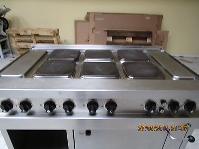 E Herd 6 Platten  Herd  von MKN mit Bachofen läuft mit Strom 6 KW  Optima 700