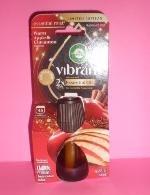 (1) Air Wick VIBRANT Essential Mist Diffuser Oil Refill WARM APPLE AND CINNAMON