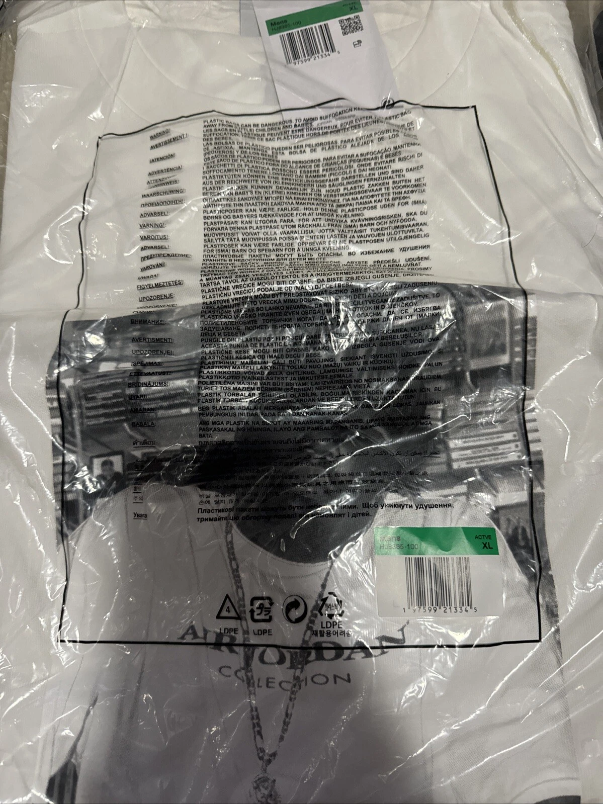Taille XL   T shirt blanc Supreme x Jordan Biggie Smalls FW24 2024 taille XL