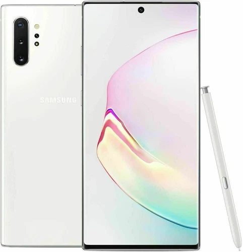 Samsung Galaxy Note 10+ Plus 5G N976B/DS 256G Unlocked DUAL SIM OPEN BOX White - Afbeelding 1 van 1