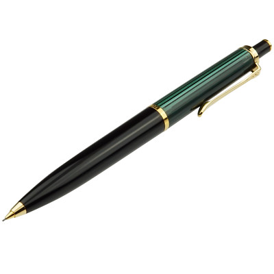 Pelikan Souverän D400 Bleistift 0,7mm Grün Gold Schwarz Druckknopf TOP