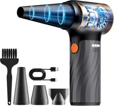 260000RPM Electric Air Duster Cordless Mini Jet Dry Blower Portable Turbo Fan US