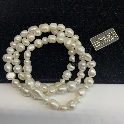 Honora Collection Baroque Freshwater Pearl Bracelets Set Of 3 NWT