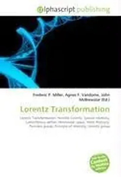 Frederic P. Miller (U. A.) | Lorentz Transformation | Taschenbuch | Englisch-image
