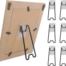 6 Sets Transparent Frame Stand Kit for Photo Frames 15 to 26cm No Tools Needed